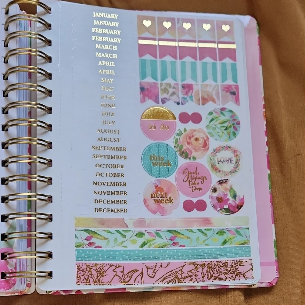 Floral Agenda Planner